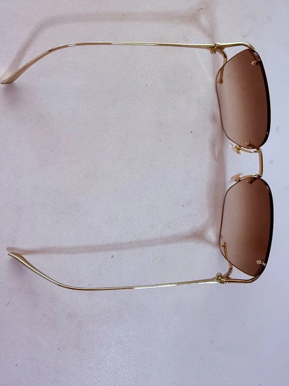 NEW Gucci GG0646S 002 Gucci-Logo Sunglasses Women's Gold/Brown Gradient 60mm - Picture 4 of 12